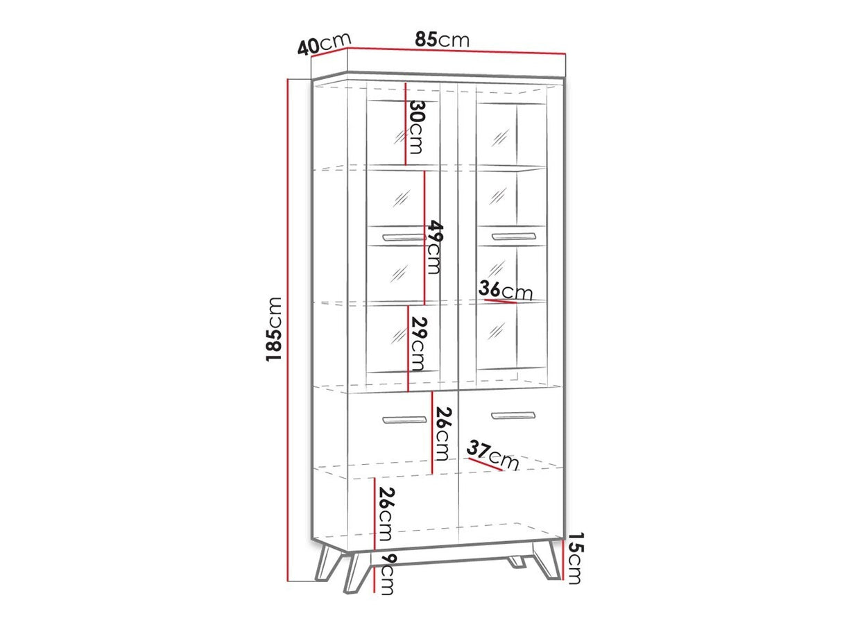 Könyvespolc Sven SV3, Led világítás: Nem