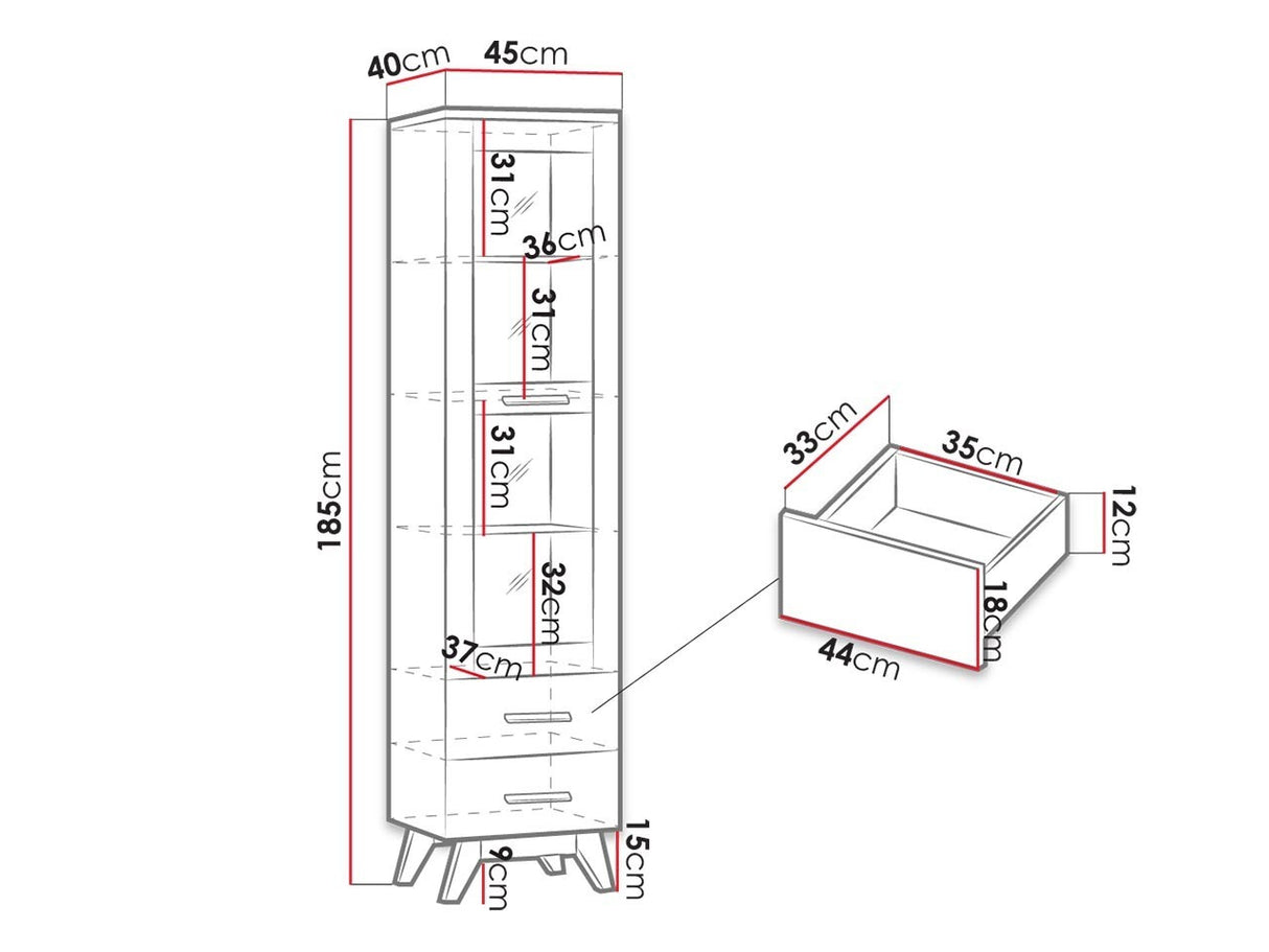 Könyvespolc Sven SV4, Led világítás: Igen