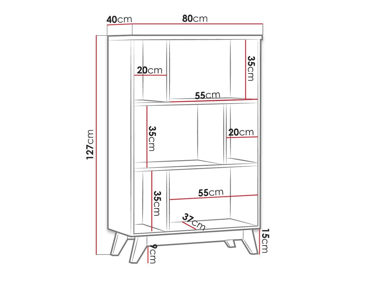 Könyvespolc Sven SV6