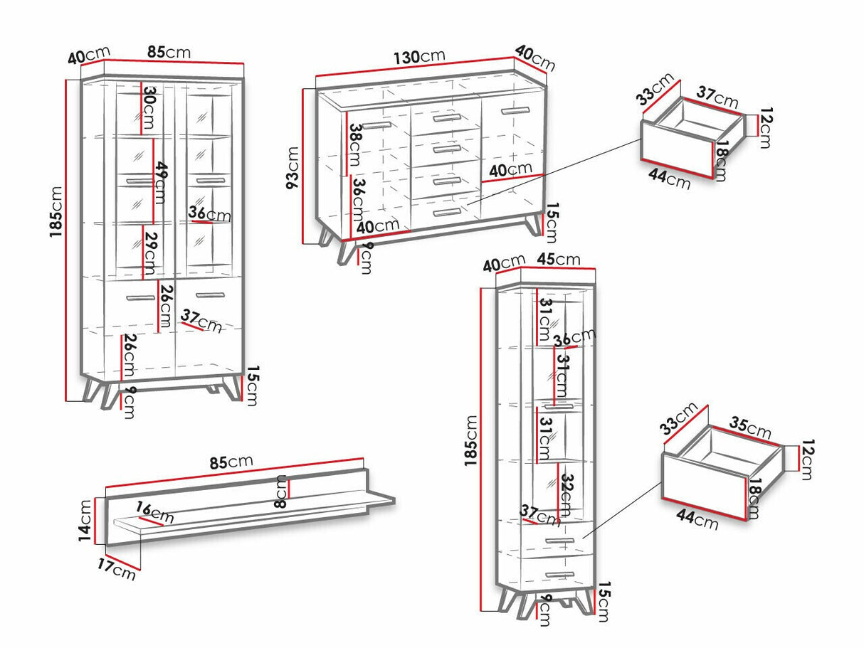 Nappali szett Sven , Led világítás: Nem