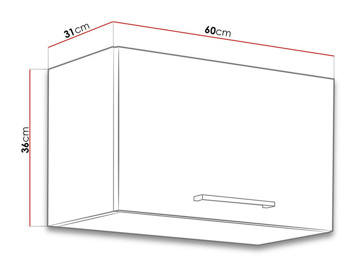 Moduláris fali szekrény Faline 60 GU-36 1F (Vigo)