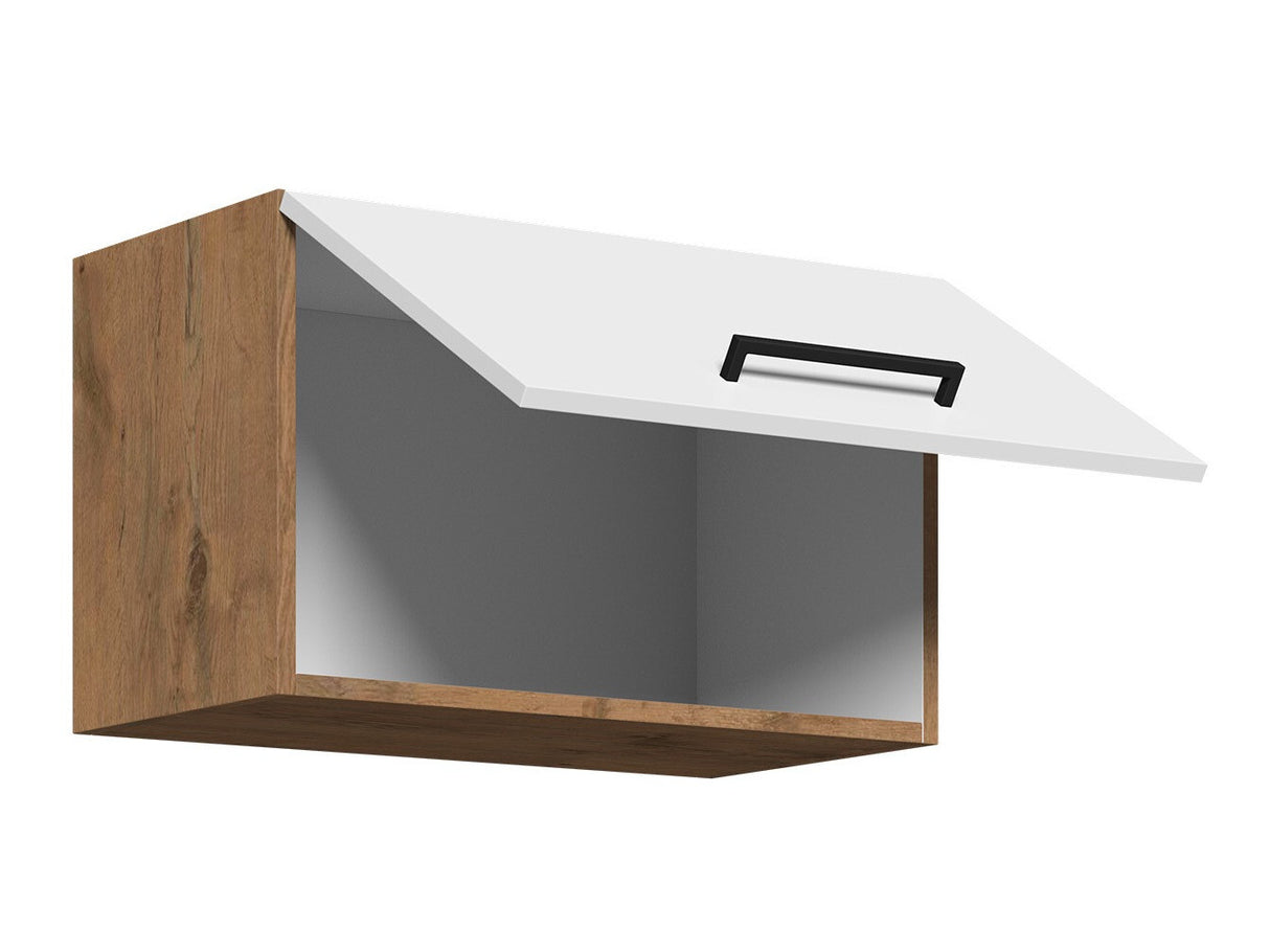 Moduláris fali szekrény Faline 60 GU-36 1F (Vigo), Szín: Lándzsa tölgy + Matera szürke