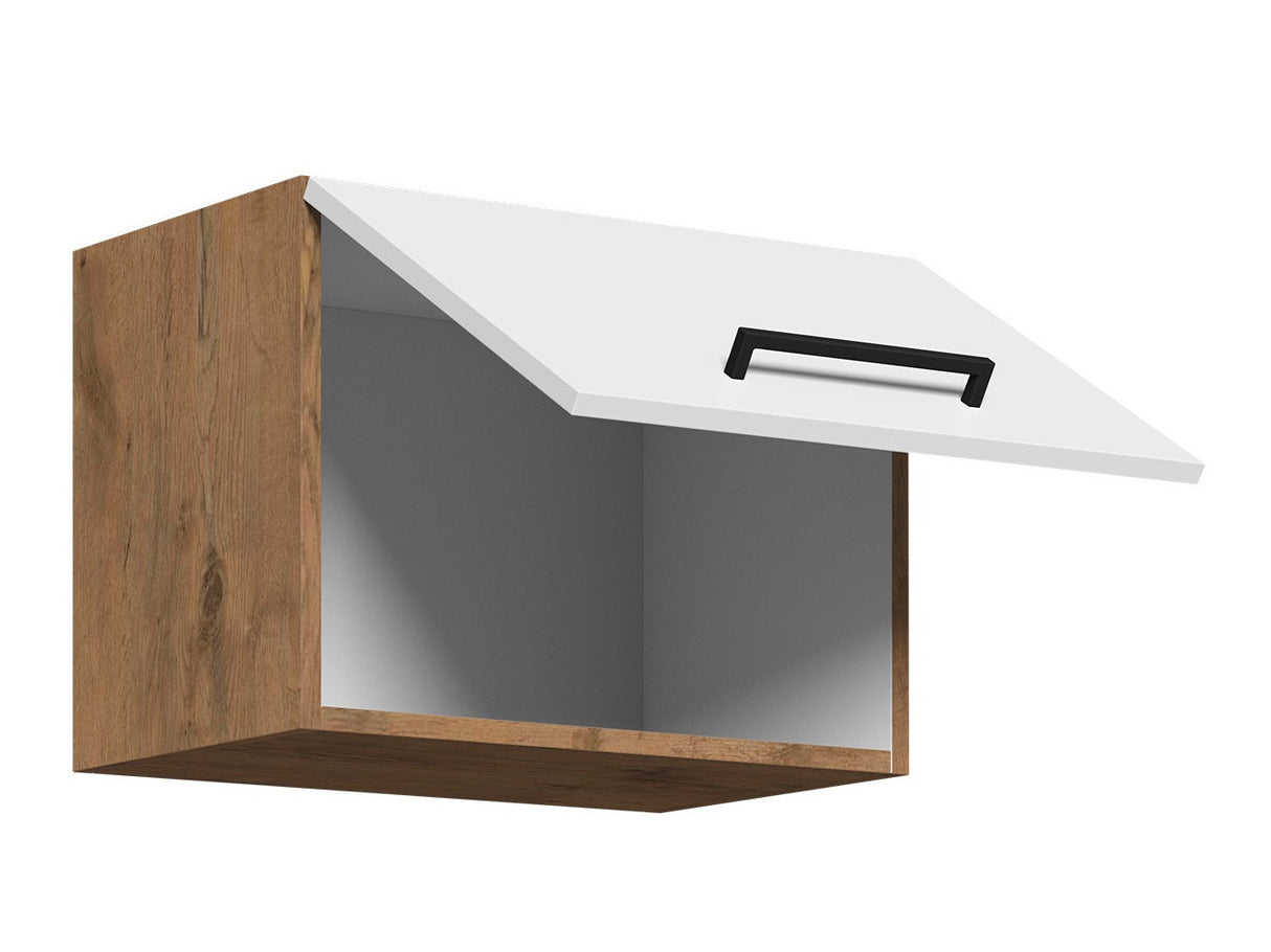 Moduláris fali szekrény Faline 50 GU-36 1F (Vigo), Szín: Lándzsa tölgy + Matera szürke