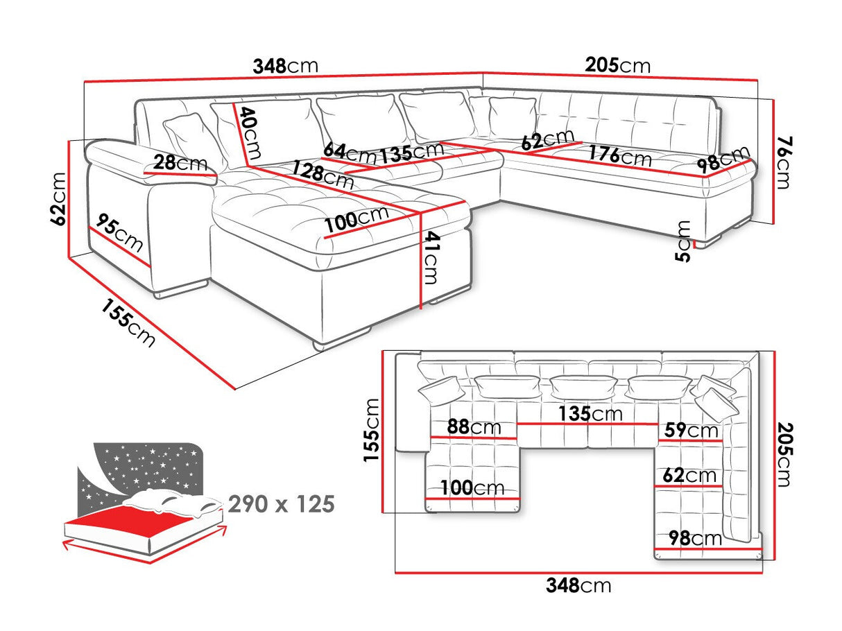 Sarokkanapé Niko (Tony), Változatok: Jobbos, Szín: Soft 017 + Soul 20