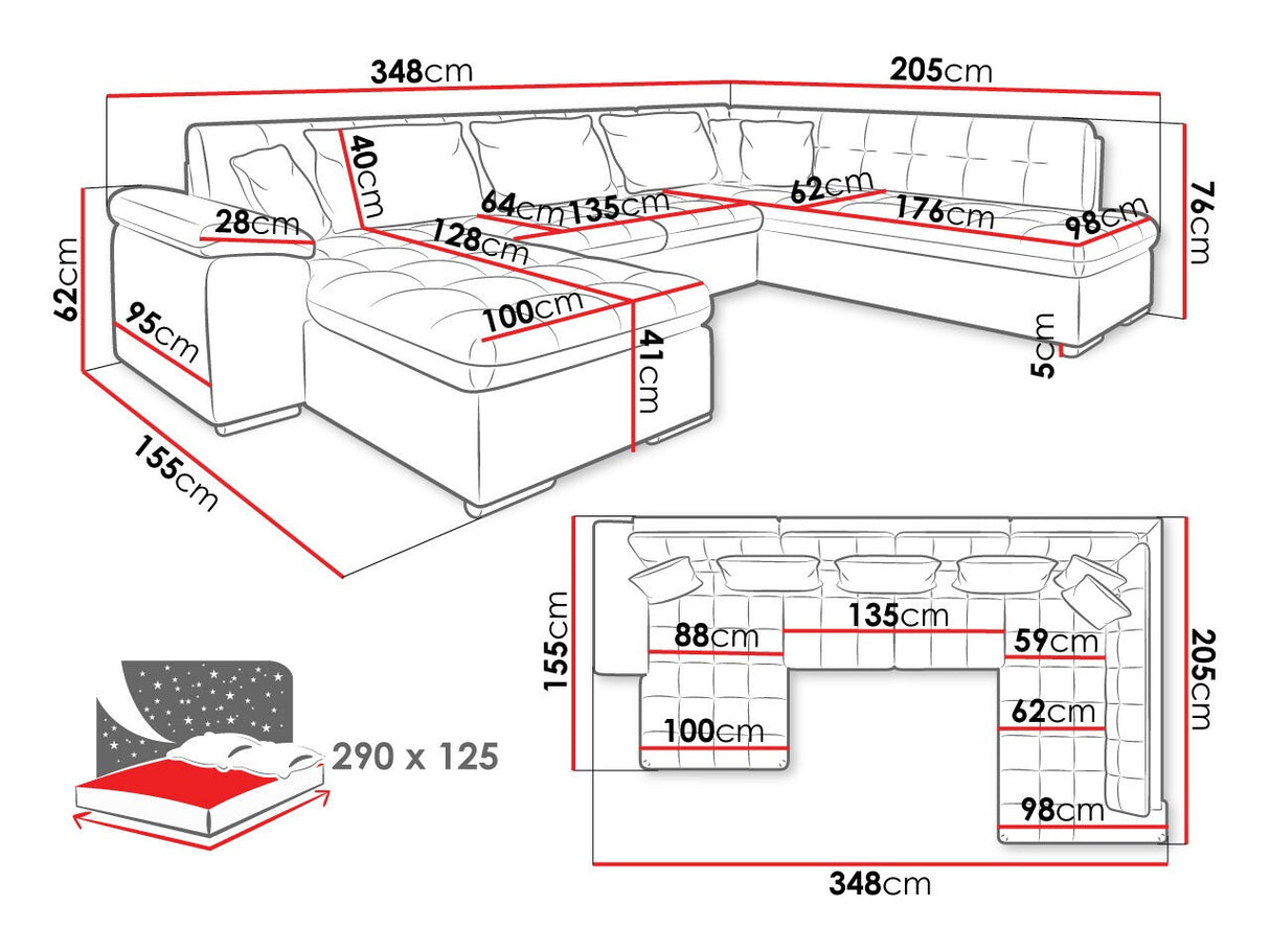 Sarokkanapé Niko (Tony), Változatok: Jobbos, Szín: Soul 20 + Soul 13