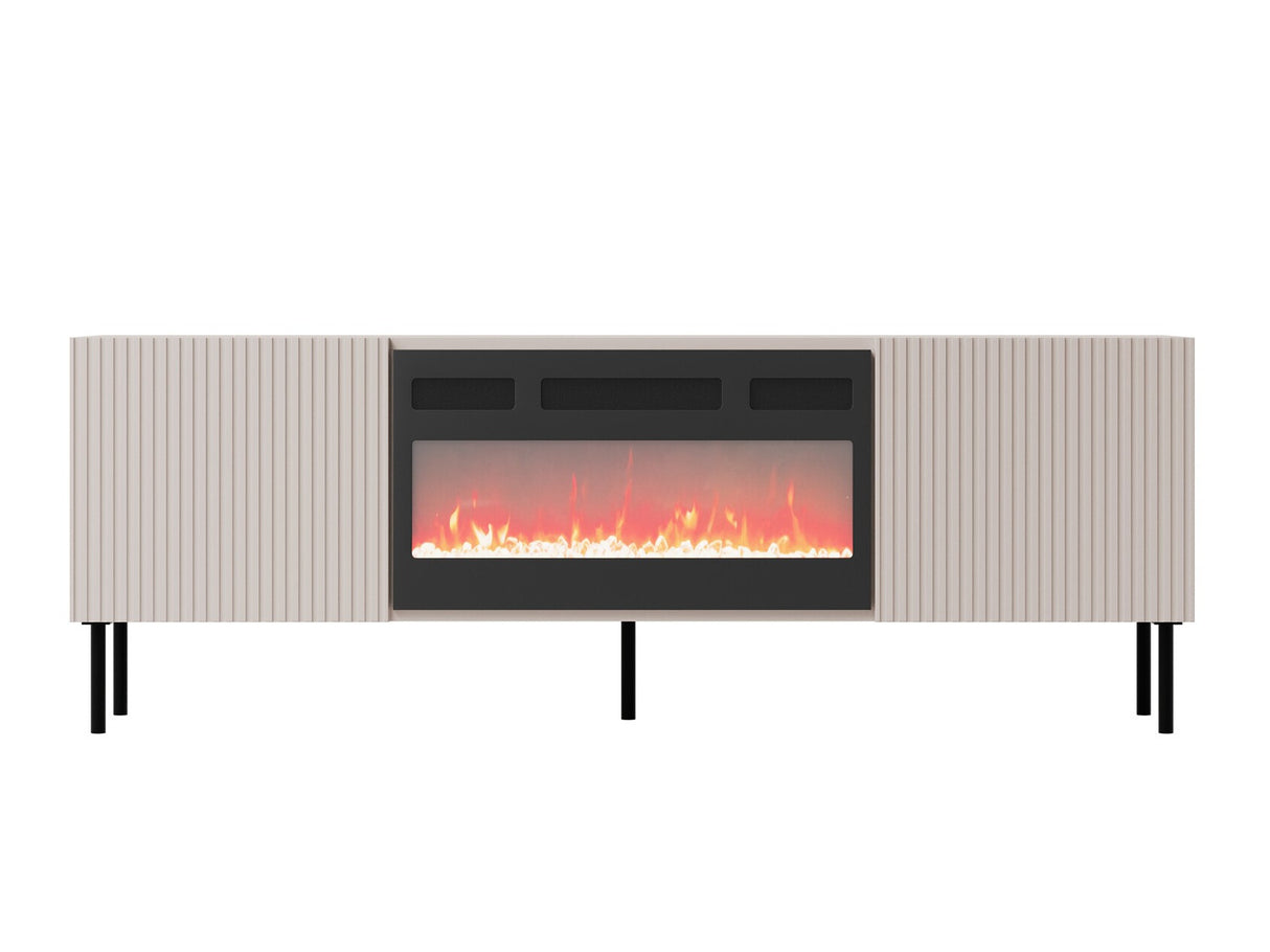 TV-állvány Szafka RTV ARUBA 2D Kasmír, Kandalló: Igen