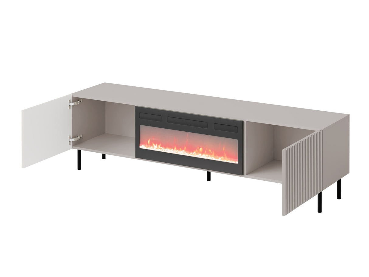 TV-állvány Szafka RTV ARUBA 2D Kasmír, Kandalló: Igen