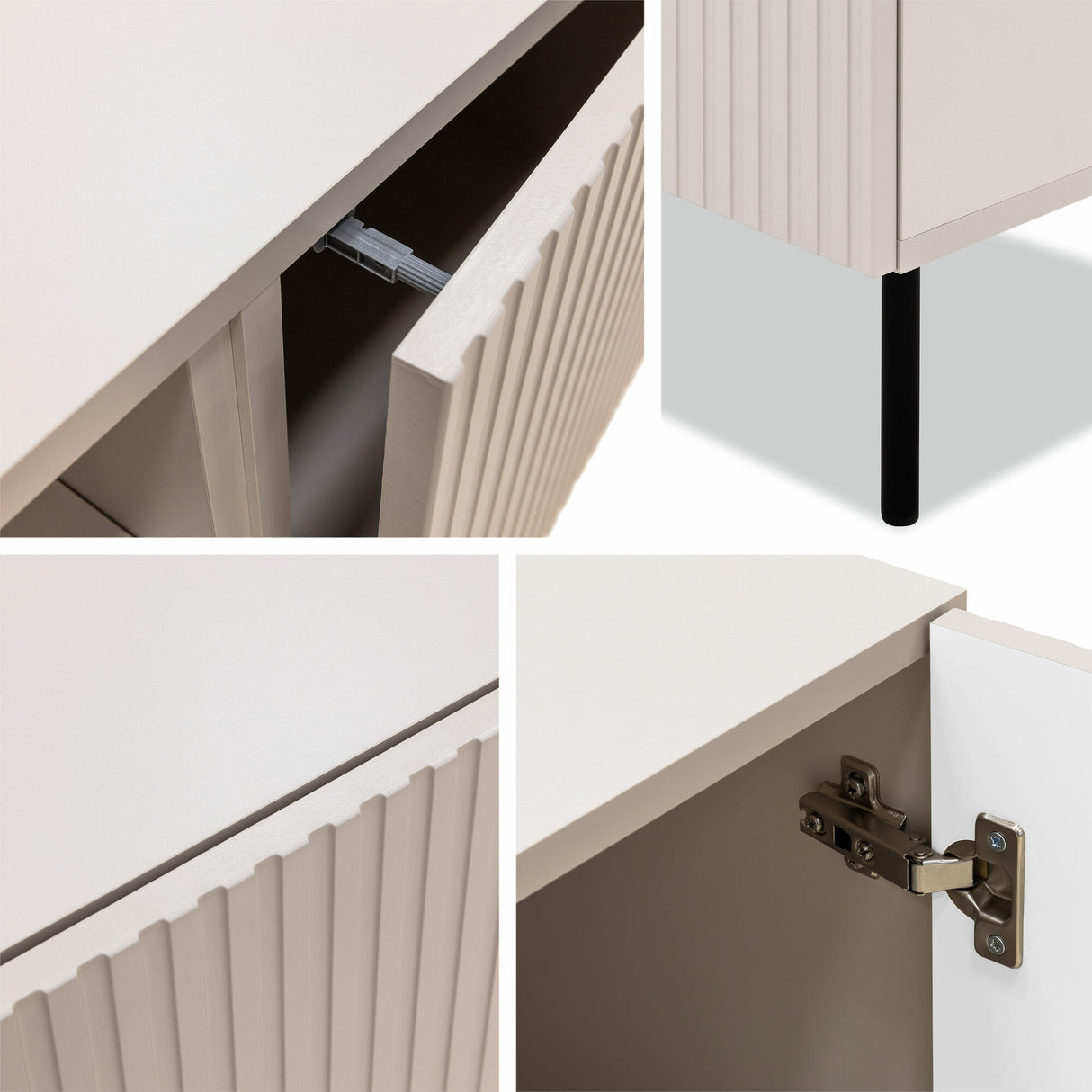 Éjjeliszekrény szett Stolik nemcny ARUBA 2 szt. Kasmír