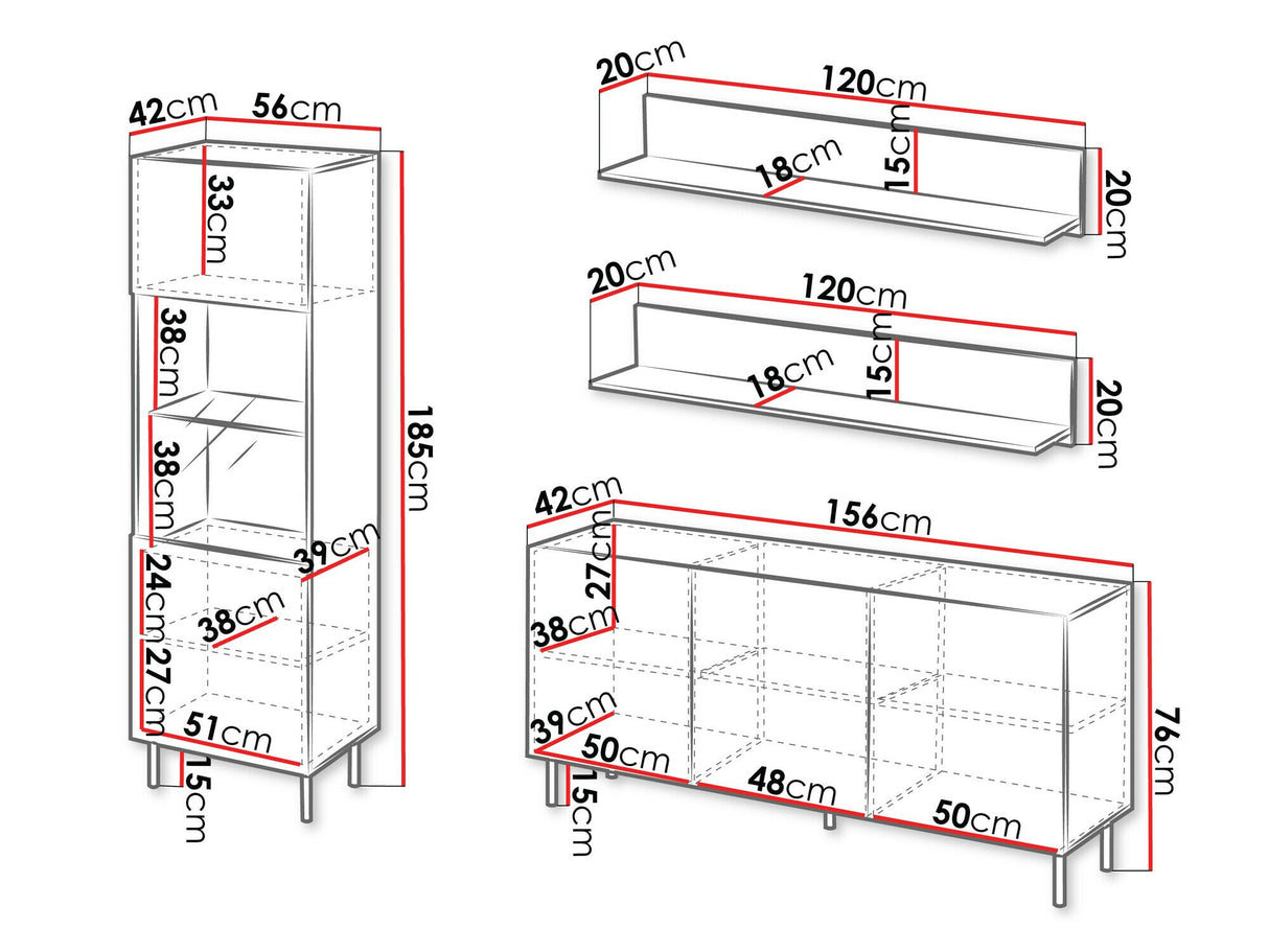 Nappali szett Meble ARUBA II Kasmír