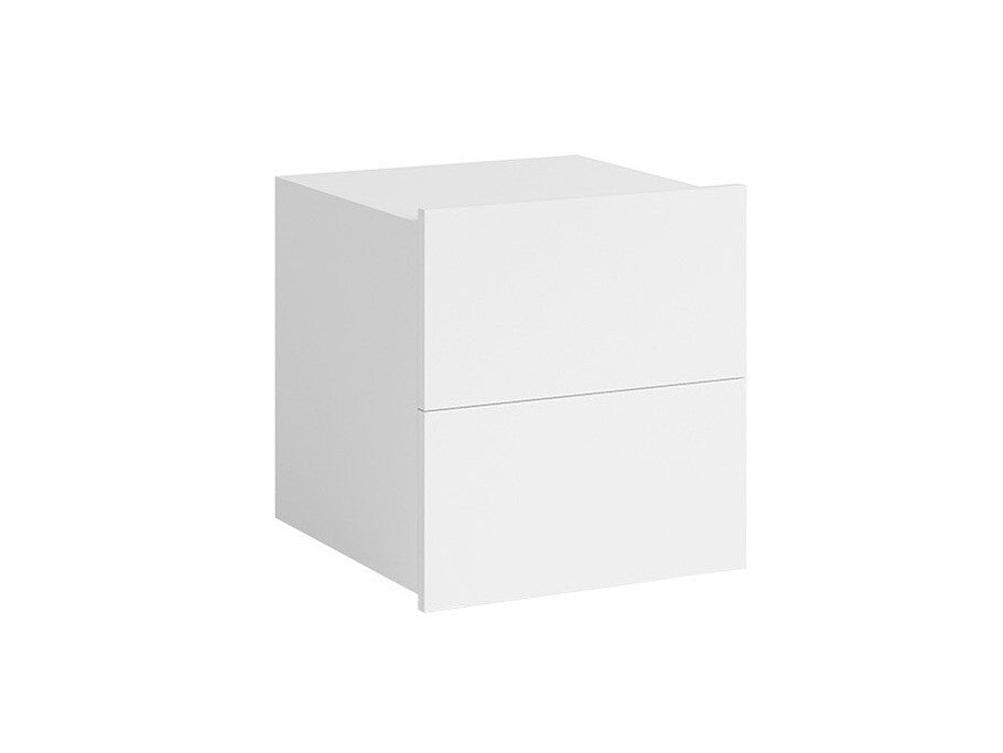 Éjjeliszekrény Calabrini (Bralani BR06), Szín: Fehér + Fényes fehér