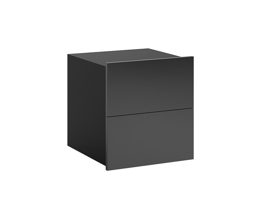 Éjjeliszekrény Calabrini (Bralani BR06), Szín: Fekete + Fényes fekete