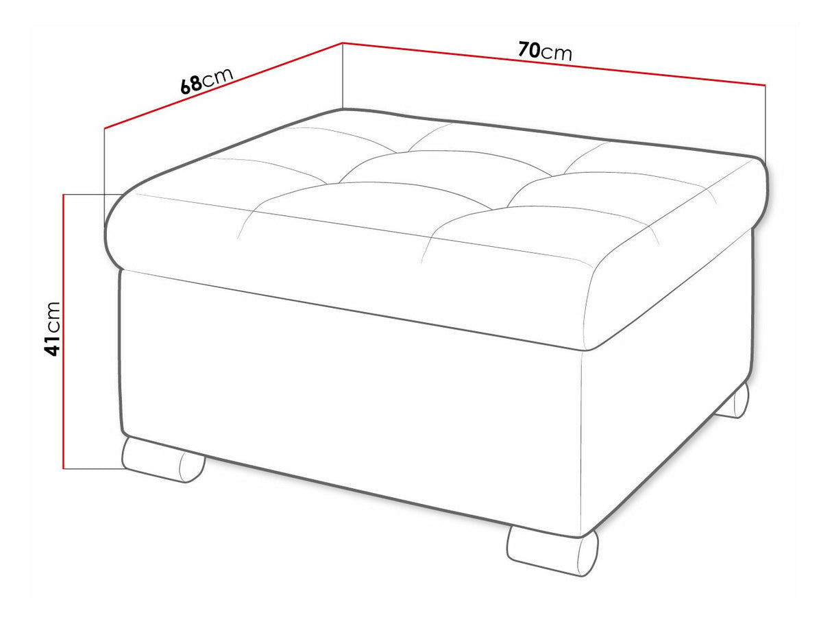 Puff Niko M (Tony), Szín: Soft 017 + Soul 20