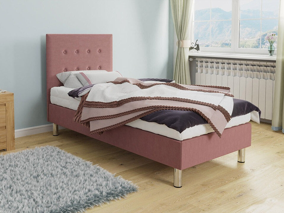 Kontinentális ágy Lux (Estelle), Szín: Solo 255, Alvó felület mérete: 90 x 200 cm