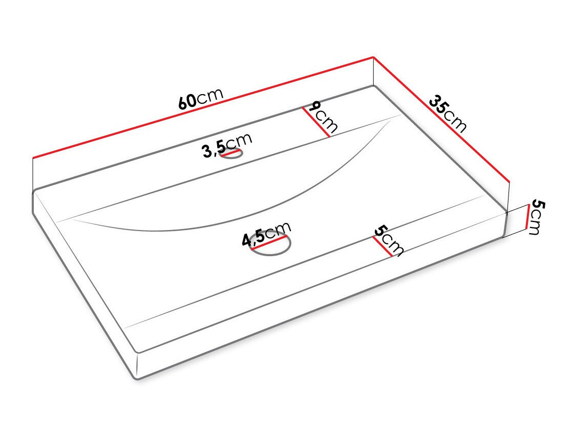 Fürdőszoba garnitúra Meble łazienkowe z umywalką CYPRUS, Szín: Bodega + Fekete