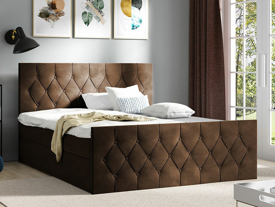 Kontinentális ágy SKY LUX (Colzone), Szín: Mikrofaza 20, Alvó felület mérete: 120 x 200 cm