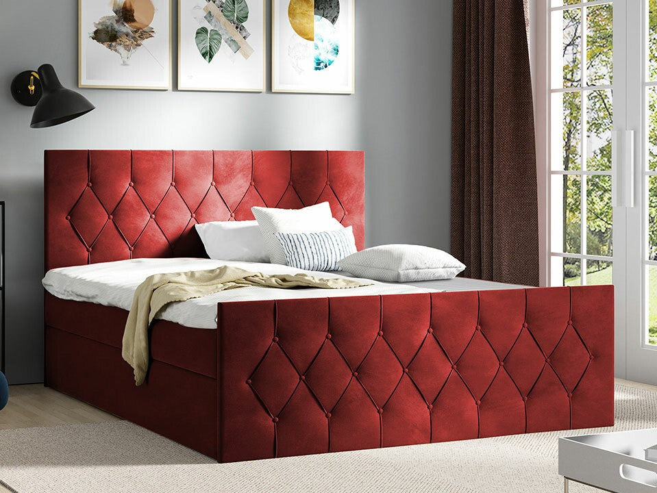 Kontinentális ágy SKY LUX (Colzone), Szín: Mikrofaza 34, Alvó felület mérete: 120 x 200 cm