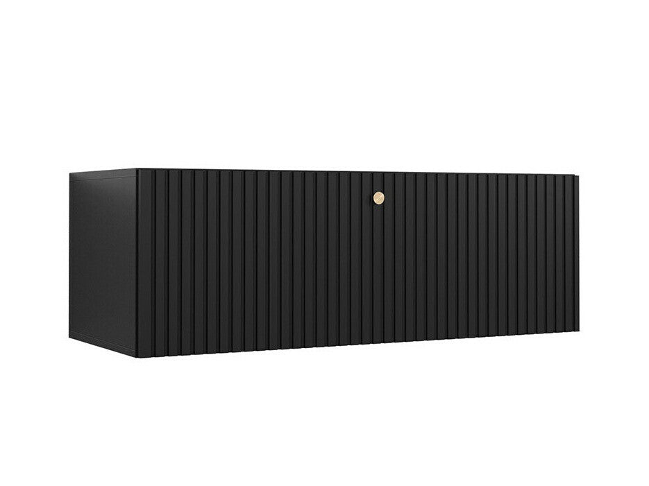 TV-állvány Szafka pozioma WALDI RIFLO SLIM 100, Szín: Fekete