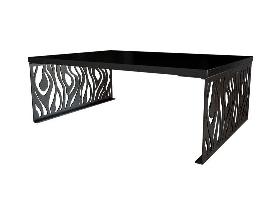 Dohányzóasztal PALES 01 (Fényes fekete + Matt fekete)