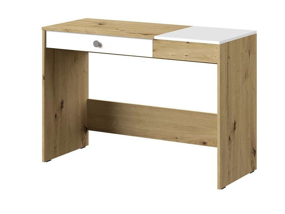 Íróasztal Nero 10 (Wurak), Szín: Artisan tölgy + Fehér + Szürke