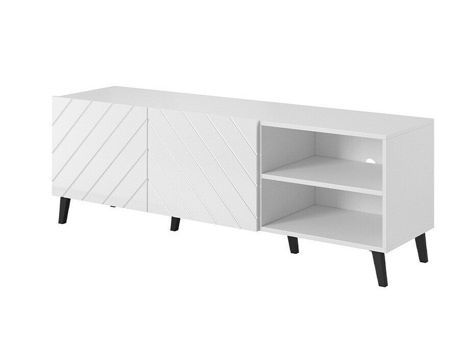 TV-állvány ABETO 150 (Zitok 150), Szín: Fehér + Fényes fehér