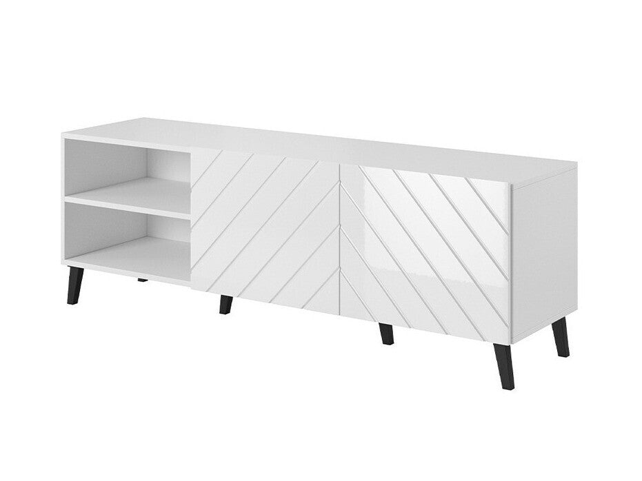 TV-állvány ABETO 150 (Zitok 150), Szín: Fehér + Fényes fehér