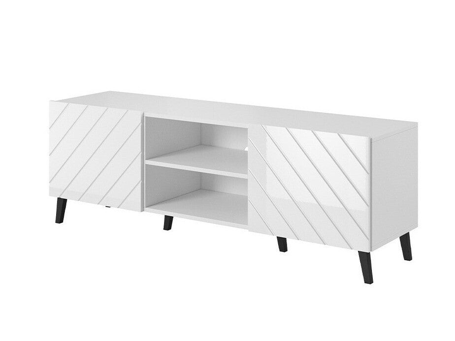 TV-állvány ABETO 150 (Zitok 150), Szín: Fehér + Fényes fehér