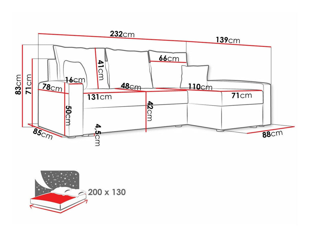 Sarokkanapé Chievo (Papani), Szín: Haiti 03 + Haiti 05