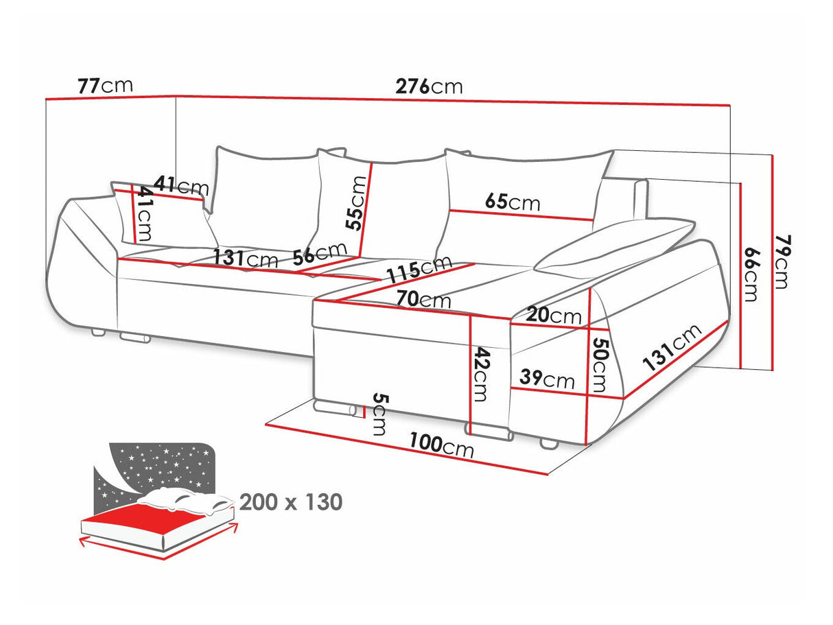 Sarokkanapé Korfu (Wamoz), Szín: Tornado 15 + Tornado 34