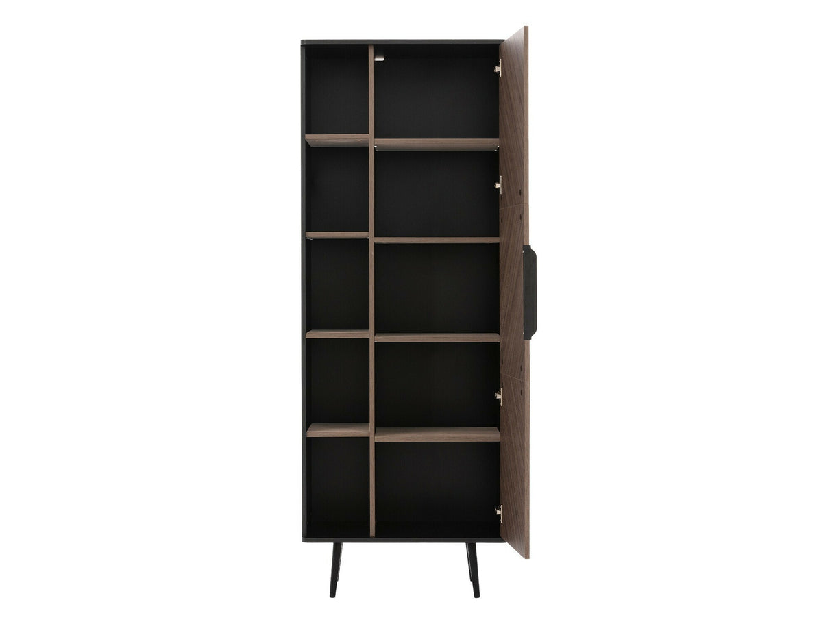 Nappali szett Meble PINELLI II / ICzarny grafit/Captains Deck, Könyvespolc: Igen