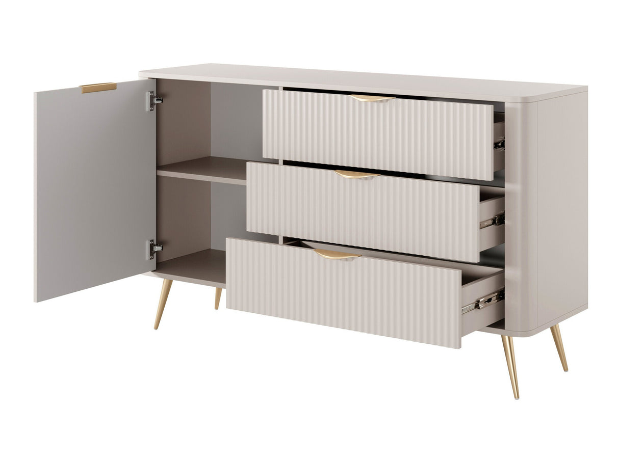 Komód Komoda 1D3S LANTE, Szín: Grafit