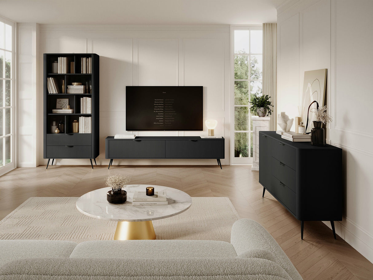 Komód Komoda 1D3S LANTE, Szín: Grafit