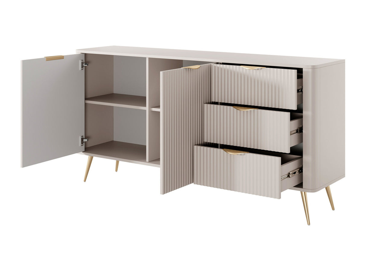 Komód Komoda 2D3S LANTE, Szín: Grafit