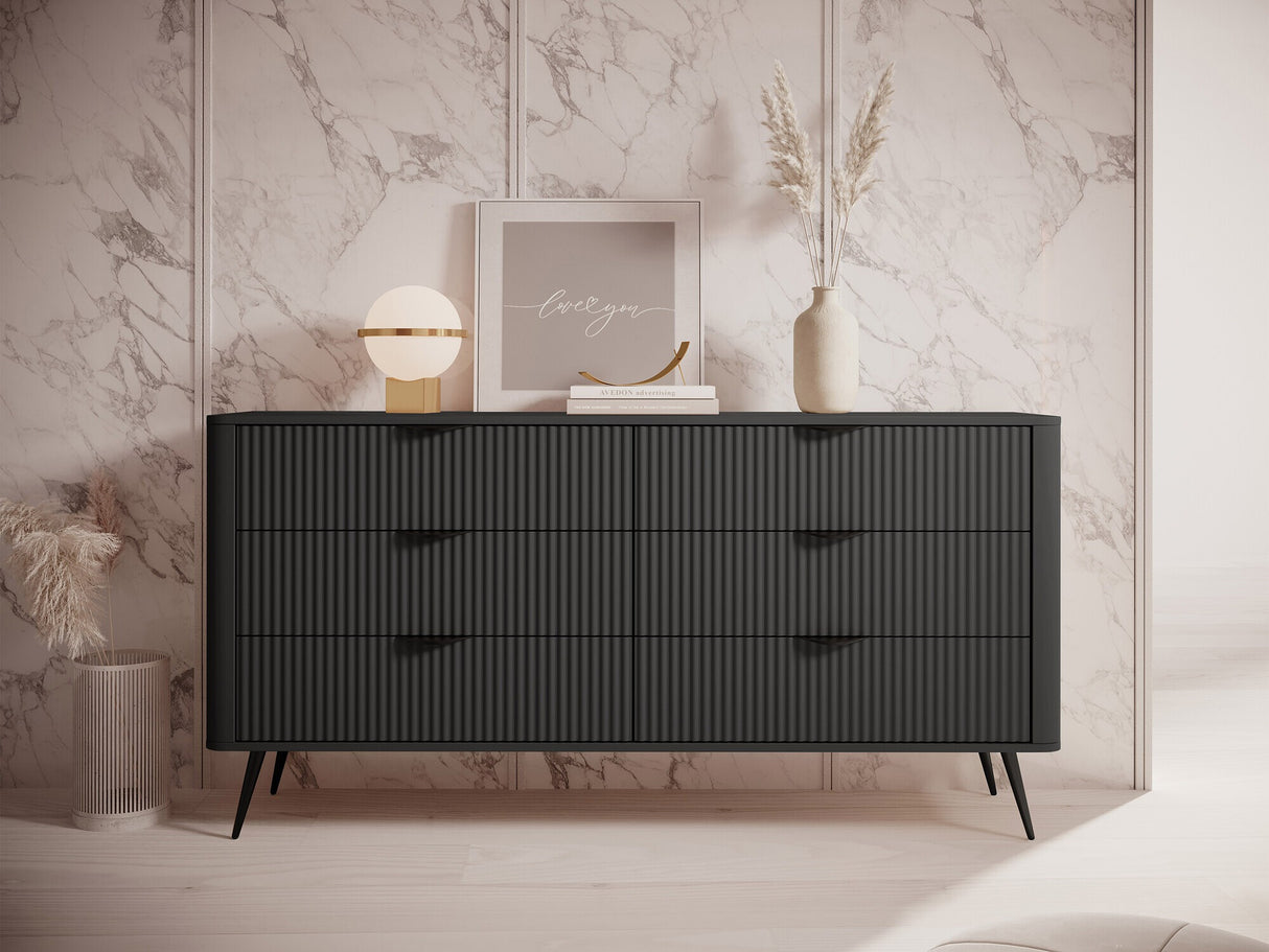 Komód Komoda 6S LANTE, Szín: Grafit