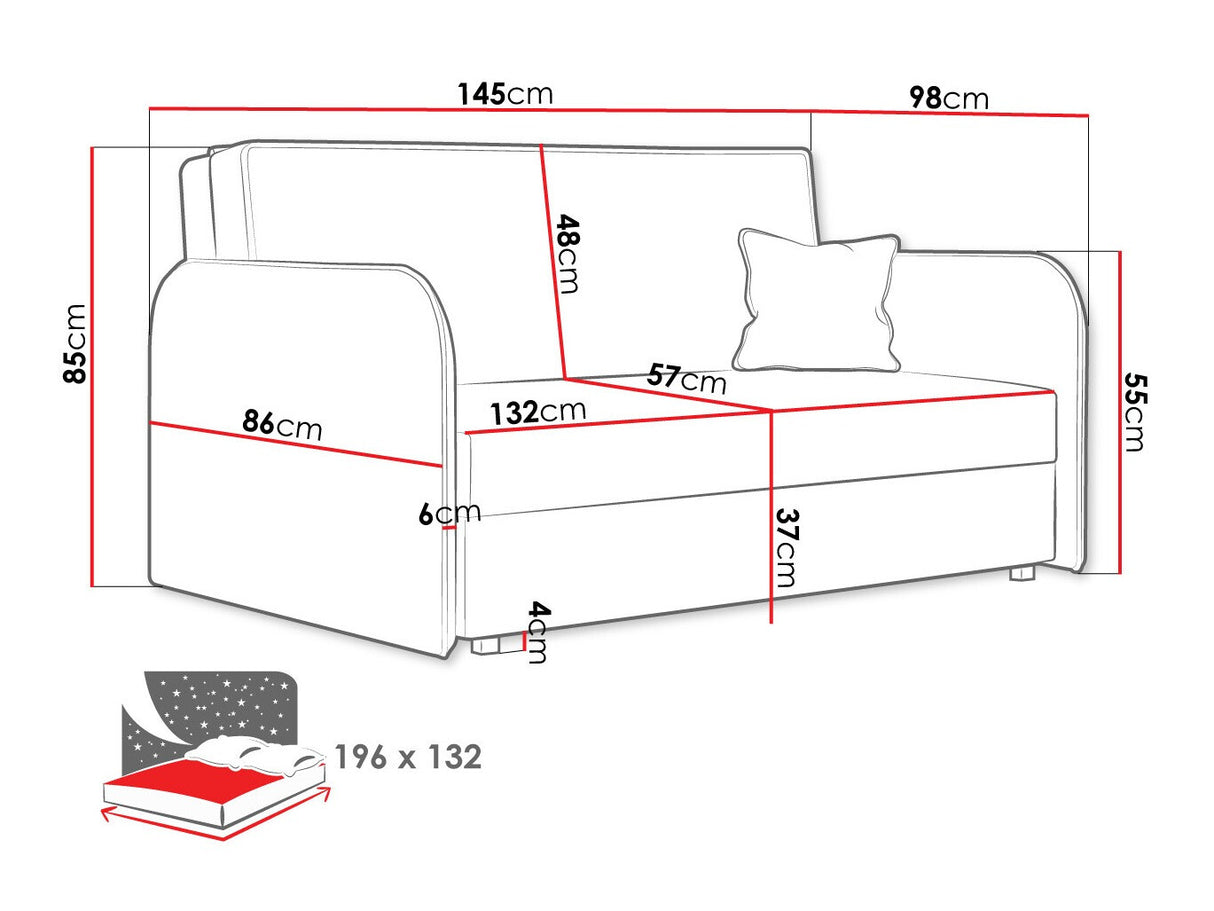 Kanapéágy Viva Loft III (Clivia Loft III), Szín: Again 06