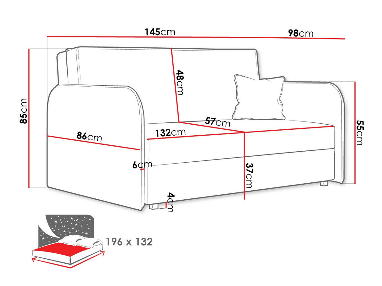 Kanapéágy Viva Loft III (Clivia Loft III), Szín: Again 11