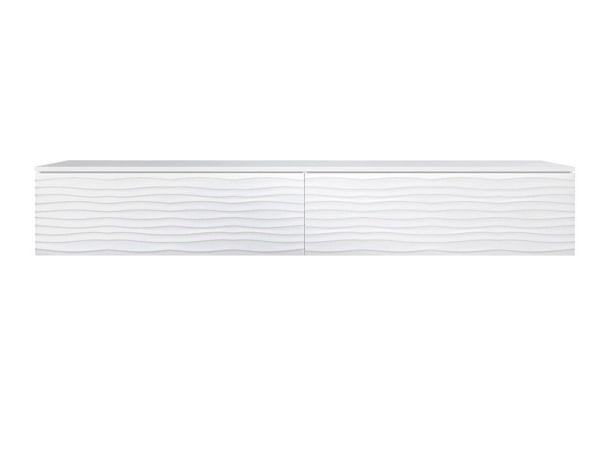 TV-állvány Szafka RTV D 180 Közepes sűrűségű farostlemez, Szín: Fehér, Led világítás: Nem