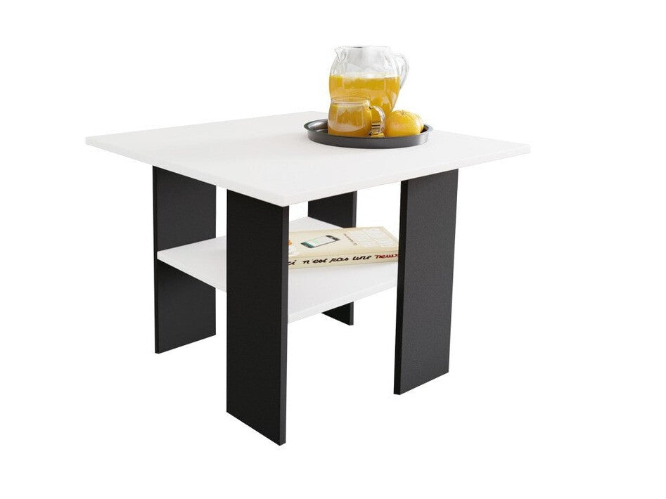 Dohányzóasztal Milanem (Kassor), Szín: Fekete + Fehér