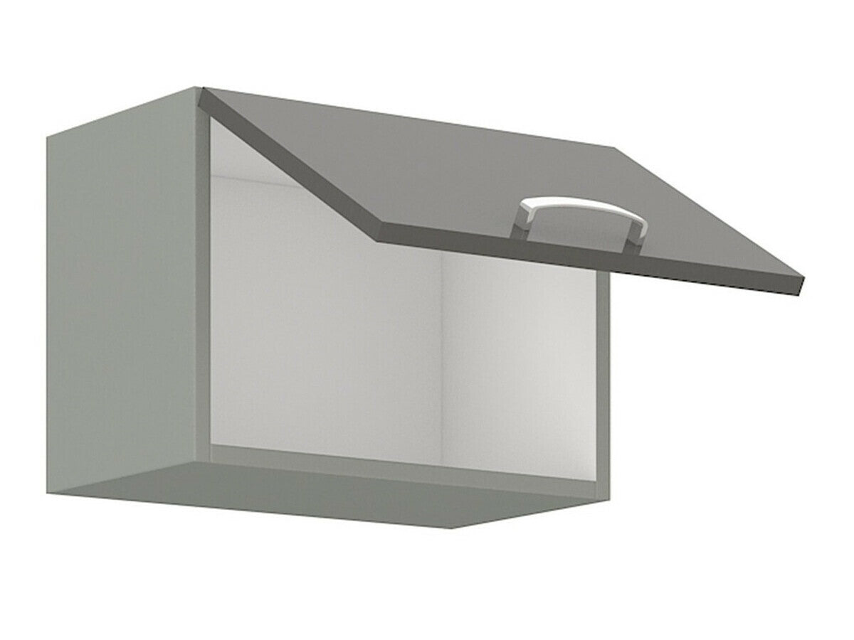 Moduláris fali szekrény Multiline 50 GU-36 1F (Szürke + Fényes krém)