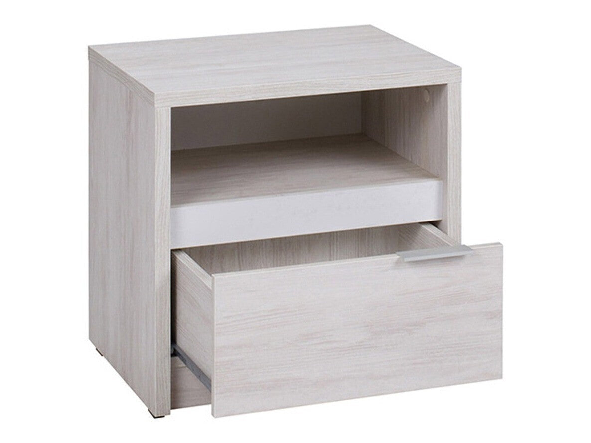 Éjjeliszekrény Denver (Verdek VD11), Szín: Monastery tölgy + Fényes fekete