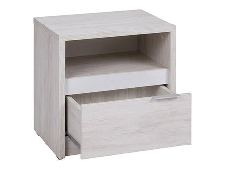 Éjjeliszekrény Denver (Verdek VD11), Szín: Monastery tölgy + Fényes fekete