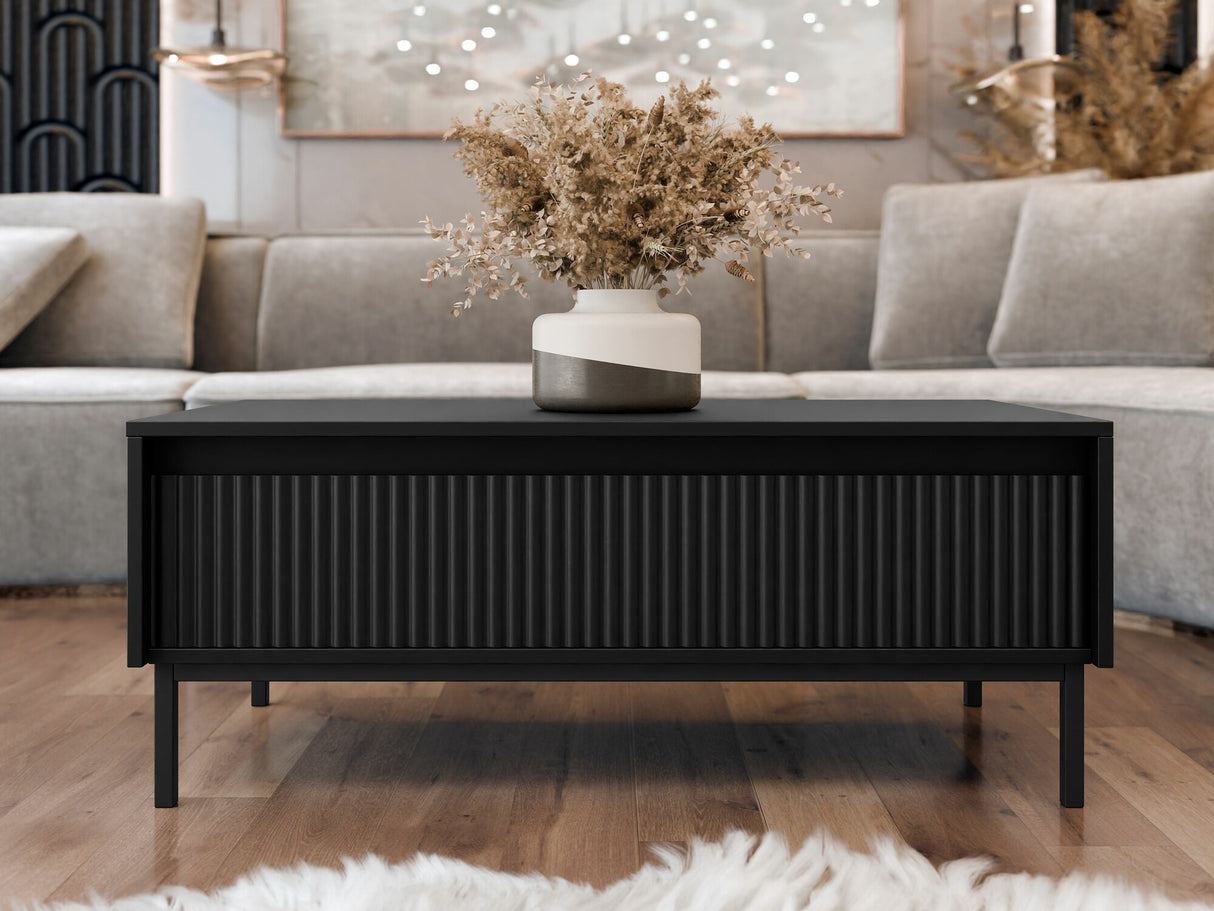 Dohányzóasztal Stolik kawowy 1SZ OZMI, Szín: Fekete