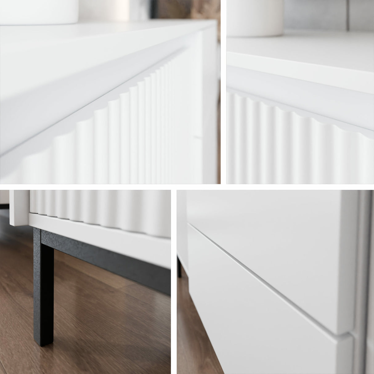 TV-állvány Szafka RTV 2K1SZ OZMI, Szín: Fehér