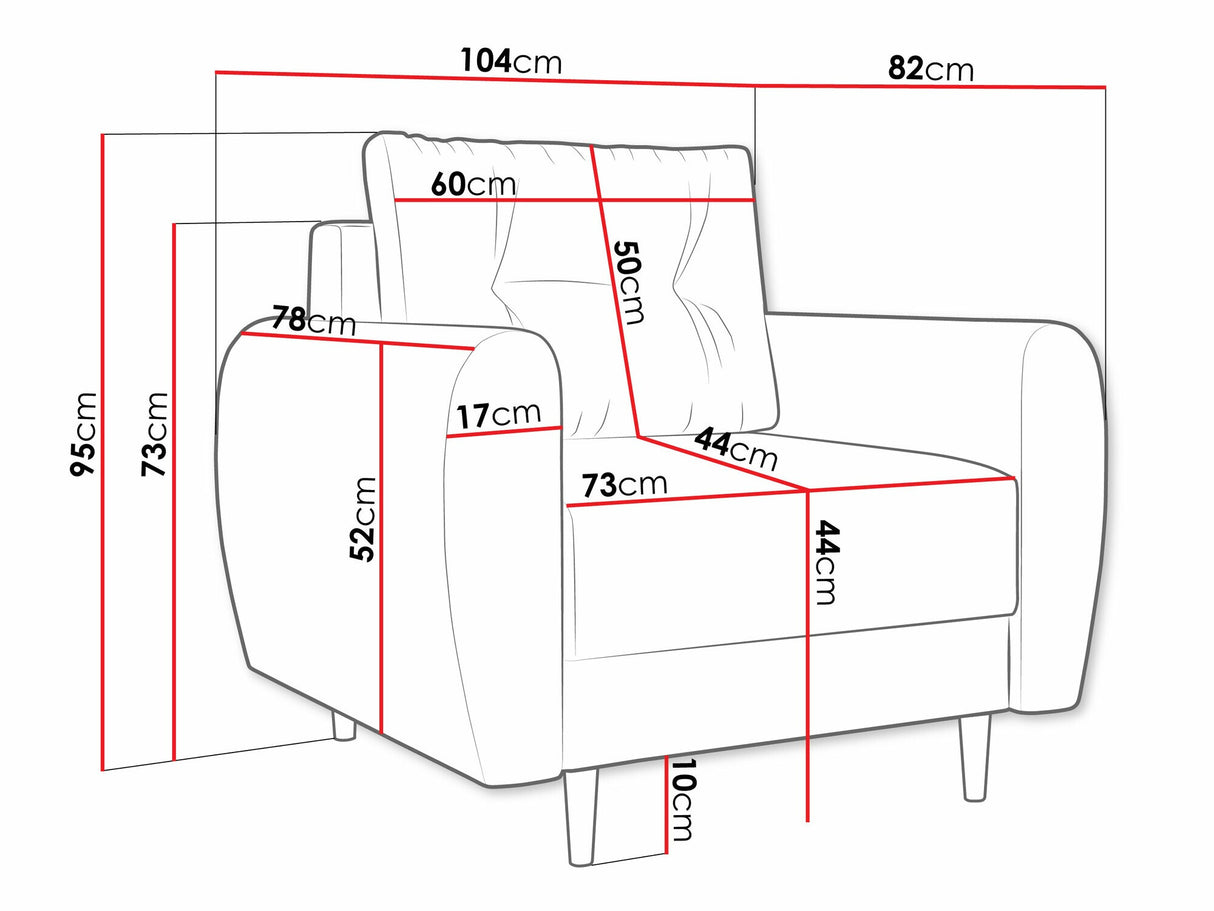 Fotel Fotel PALERMO Itaka, Szín: Itaka 10