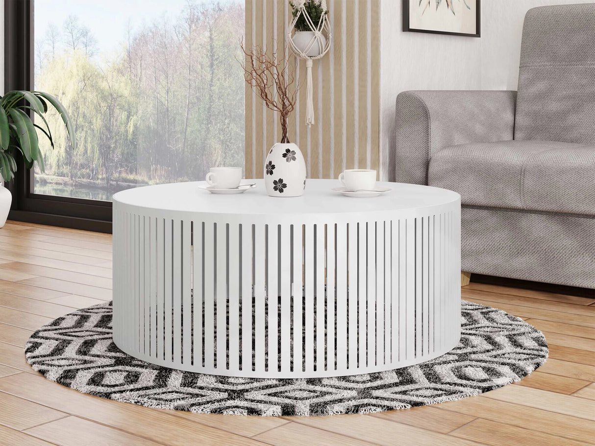 Dohányzóasztal Stolik kawowy VELEDE, Szín: Fehér