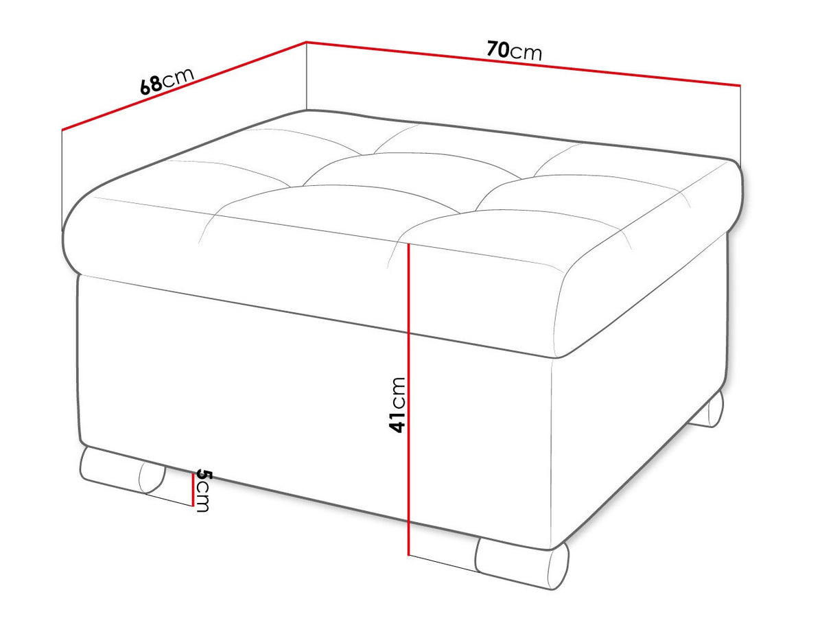 Puff Niko M (Tony), Szín: Velo 622