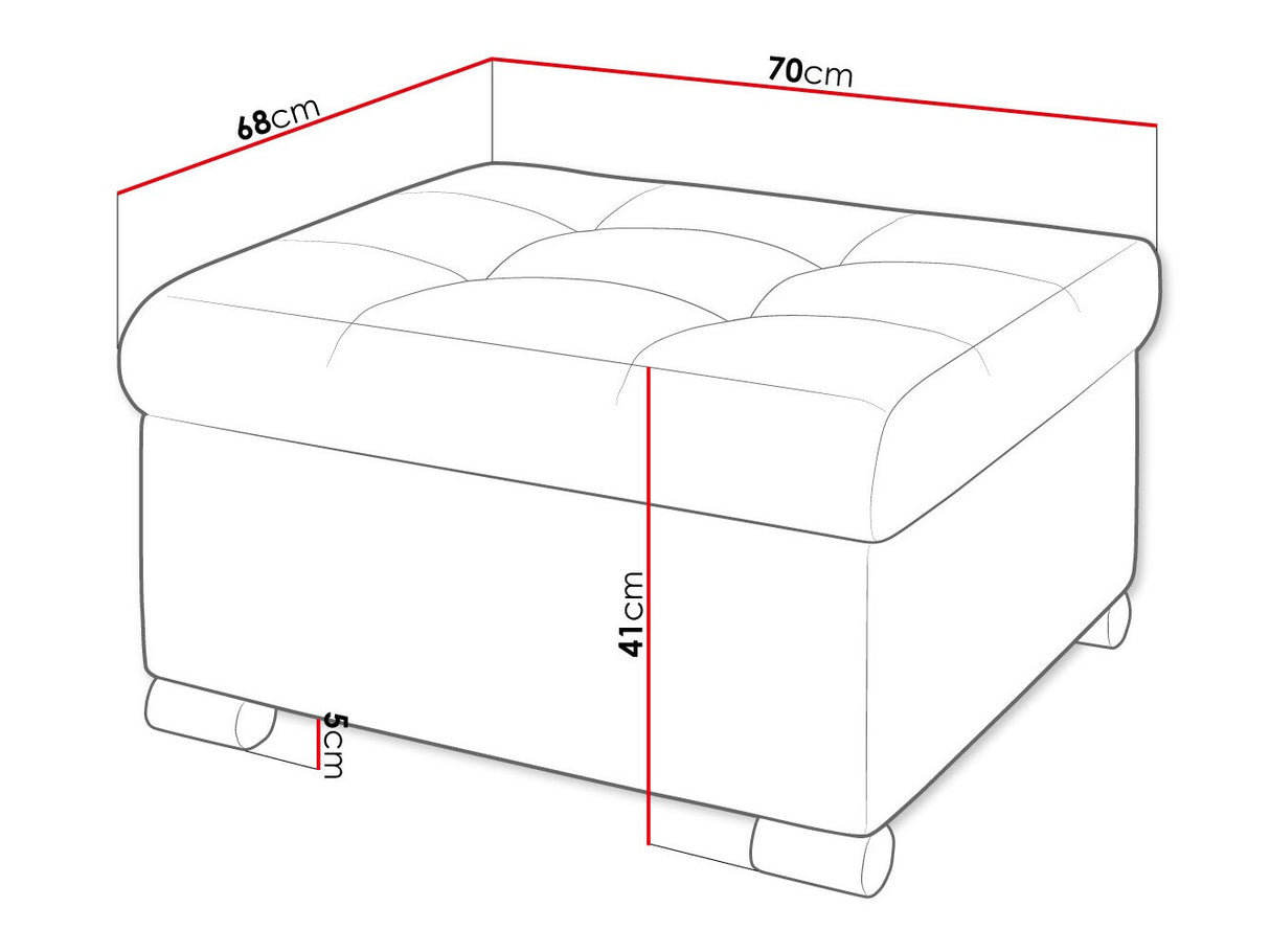 Puff Niko M (Tony), Szín: Velo 631