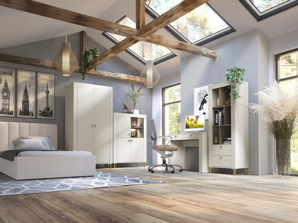 Könyvespolc MOSSA MO4, Szín: Kasmír