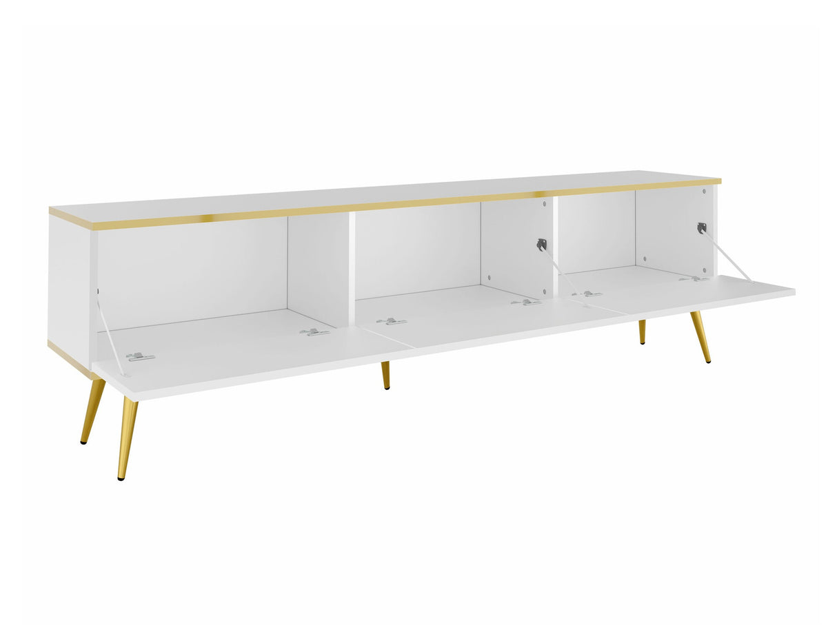 TV-állvány Szafka RTV ORO 175 + nóżki, Szín: Fehér