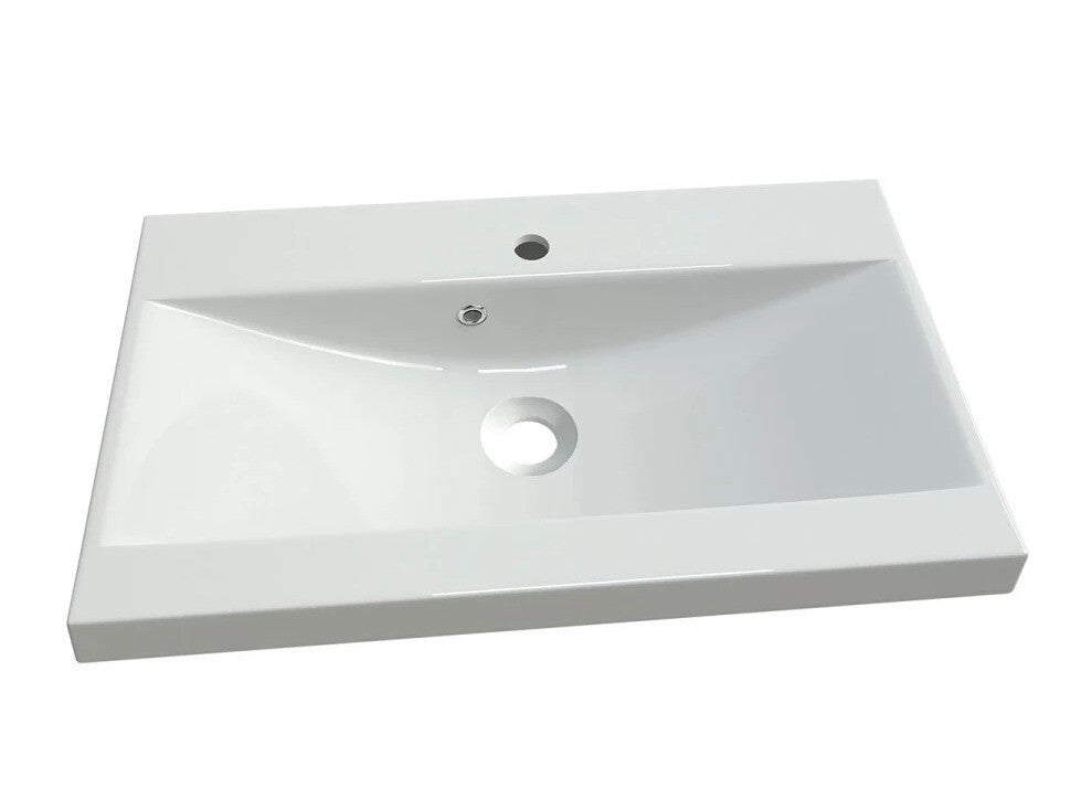 Fürdőszoba garnitúra Madrit II, Szín: Fényes fekete + Wotan tölgy, Led világítás: Nem