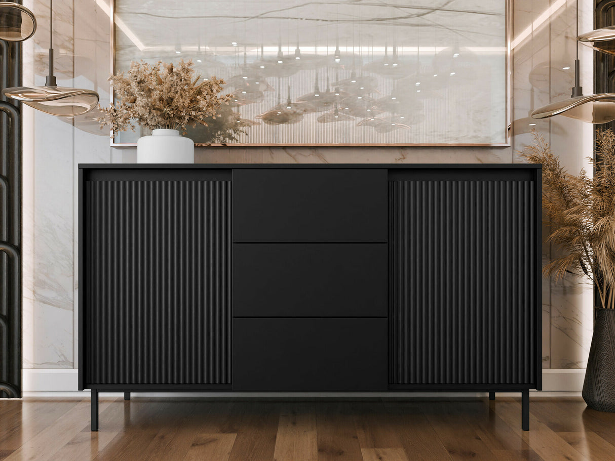 Komód Komoda 2D3SZ OZMI, Szín: Fekete